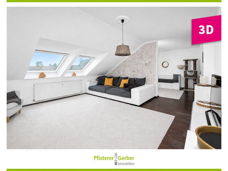 Modernisierte 4-Zimmer-Wohnung mit Loggia, Panoramazimmer und Garage im Herzen von Philippsburg
